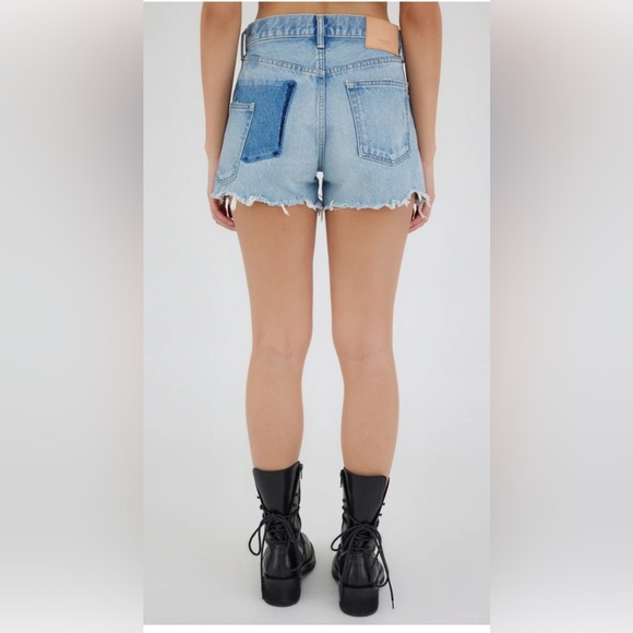 McKendree Shorts Moussy Vintage Denim Distressed cut offs, size 28 - Picture 3 of 11